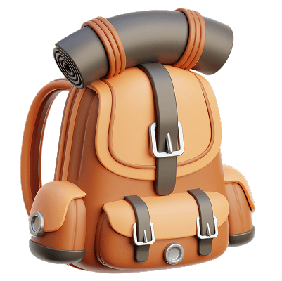 Camping backpack icon Camping backpack icon